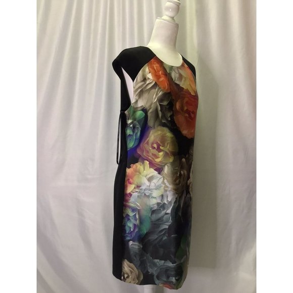 Ted Baker Black Floral Dress - Picture 4 of 5
